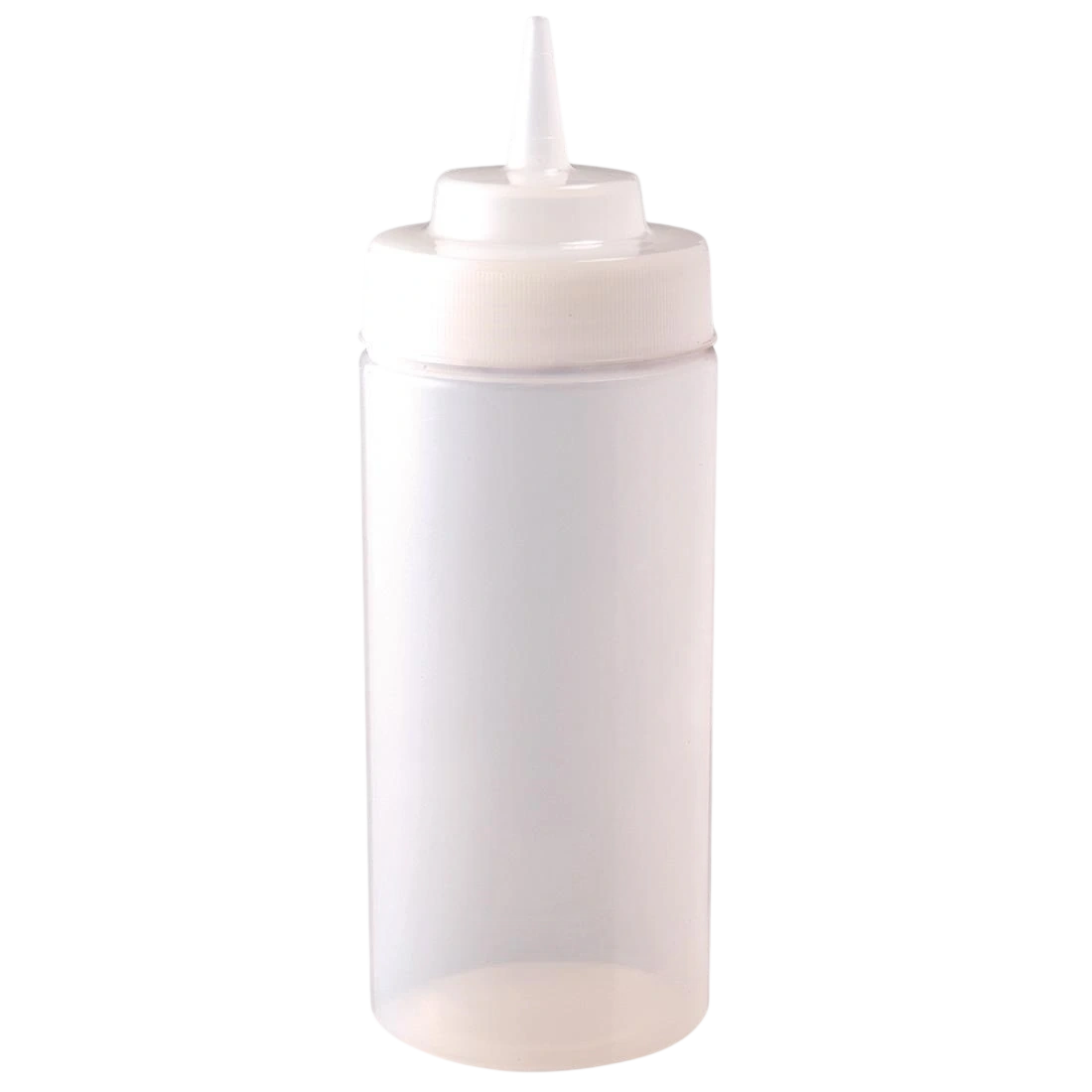 Vogue E092 Wide Neck Heavy Duty Sauce Bottle Clear - 454ml 15fl oz