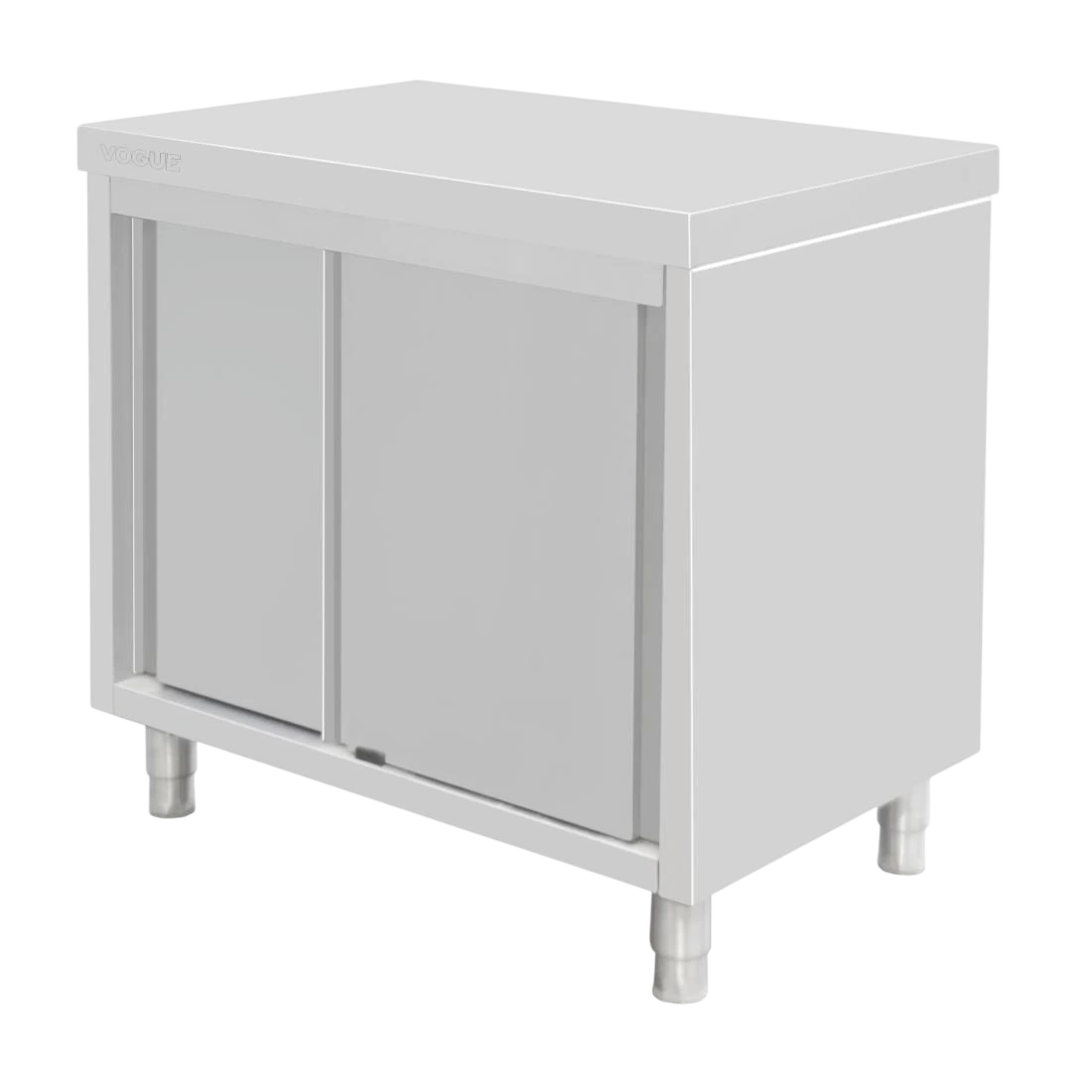 Vogue FU584 Standing Floor Cupboard Stainless Steel - 900x- 900x600mm