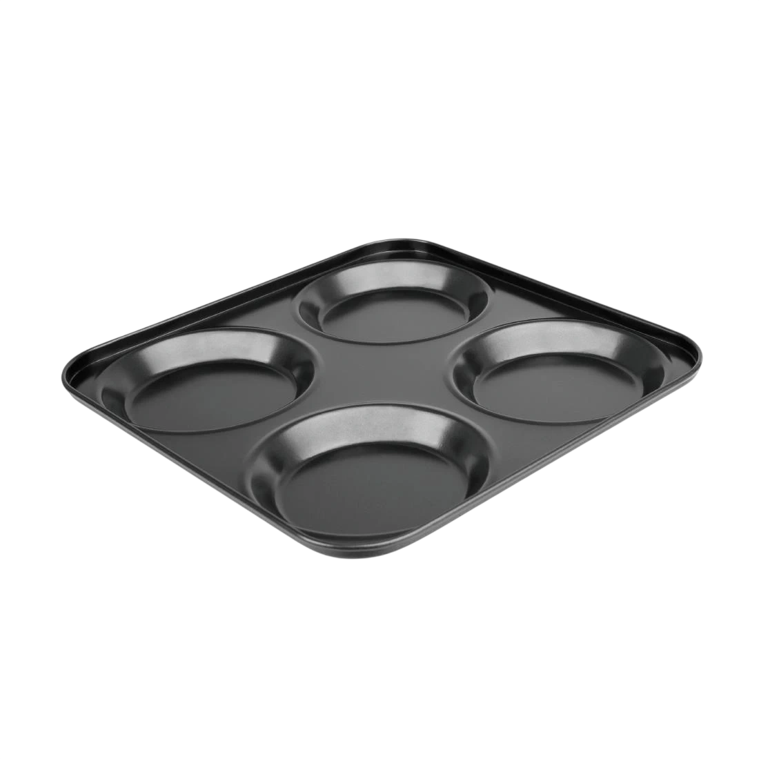 Vogue GD012 Non Stick Yorkshire Pudding Tray 4 Cup - 235x235x23mm 9 1/4x9 1/4x1"