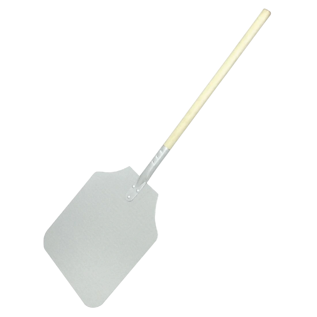 Vogue GE210 Wood Handle Aluminum Pizza Peel - 355x405mm (14x16") Blade 915mm (36") Overall