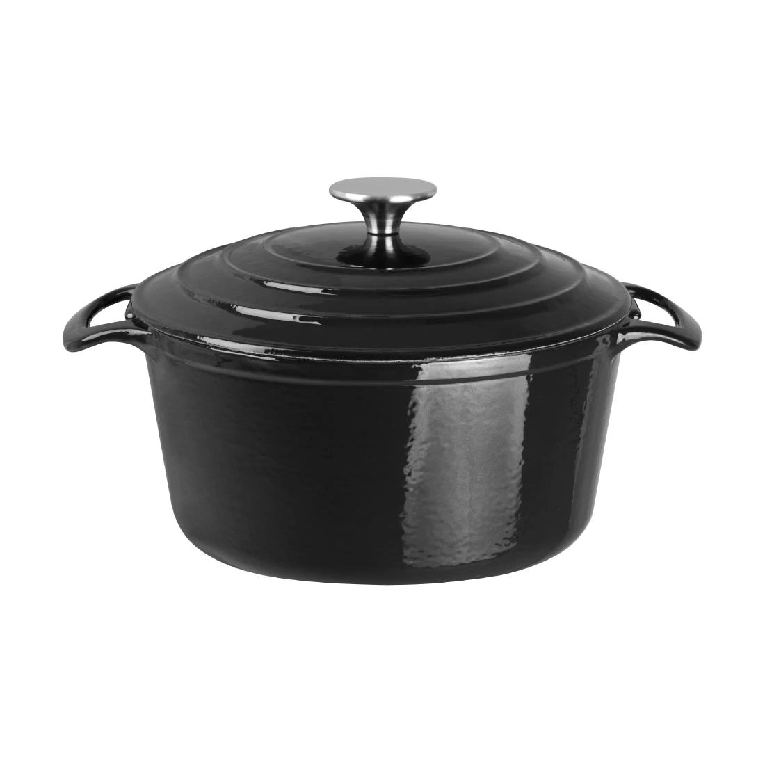 Vogue GH300 Round Casserole Black - 205mm 3 1/5Ltr 108fl oz