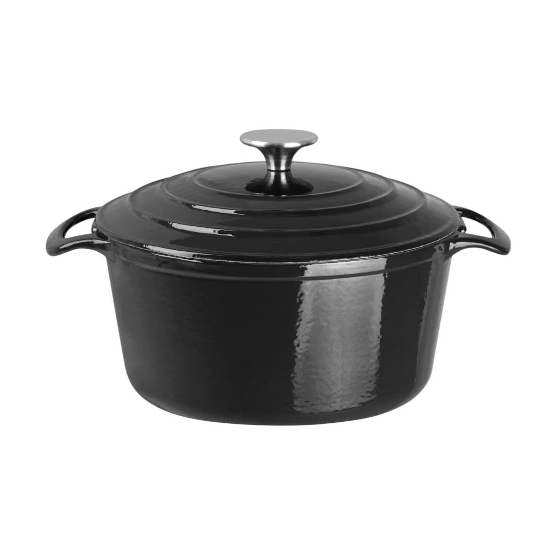 Vogue GH301 Round Casserole Black - 4Ltr 235mm