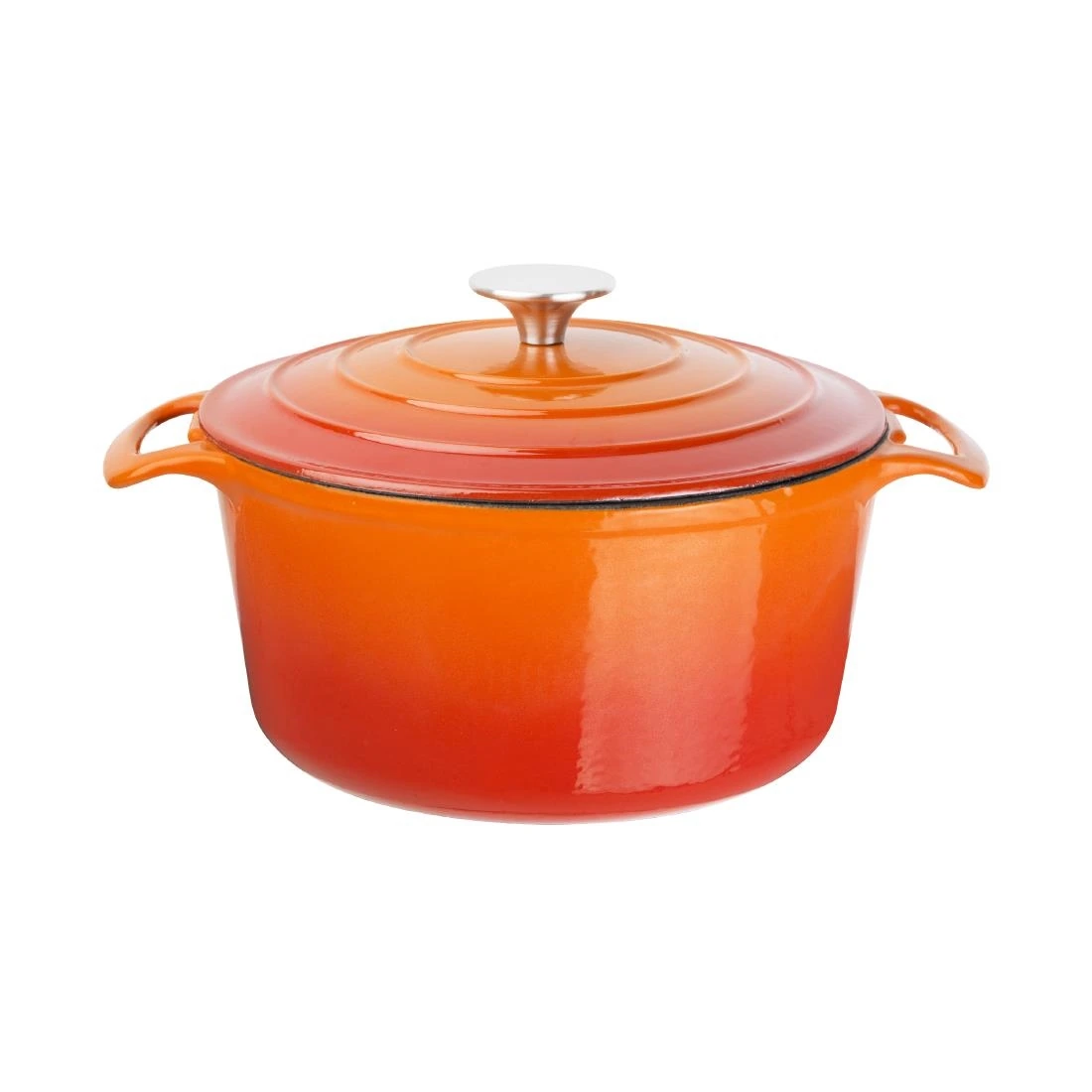 Vogue GH303 Round Casserole Orange - 235mm 4Ltr