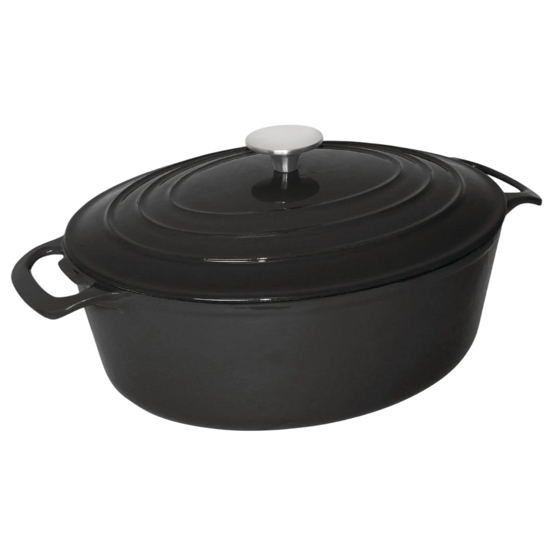 Vogue GH310 Oval Casserole Black - 125x230x305mm 6Ltr 202fl oz