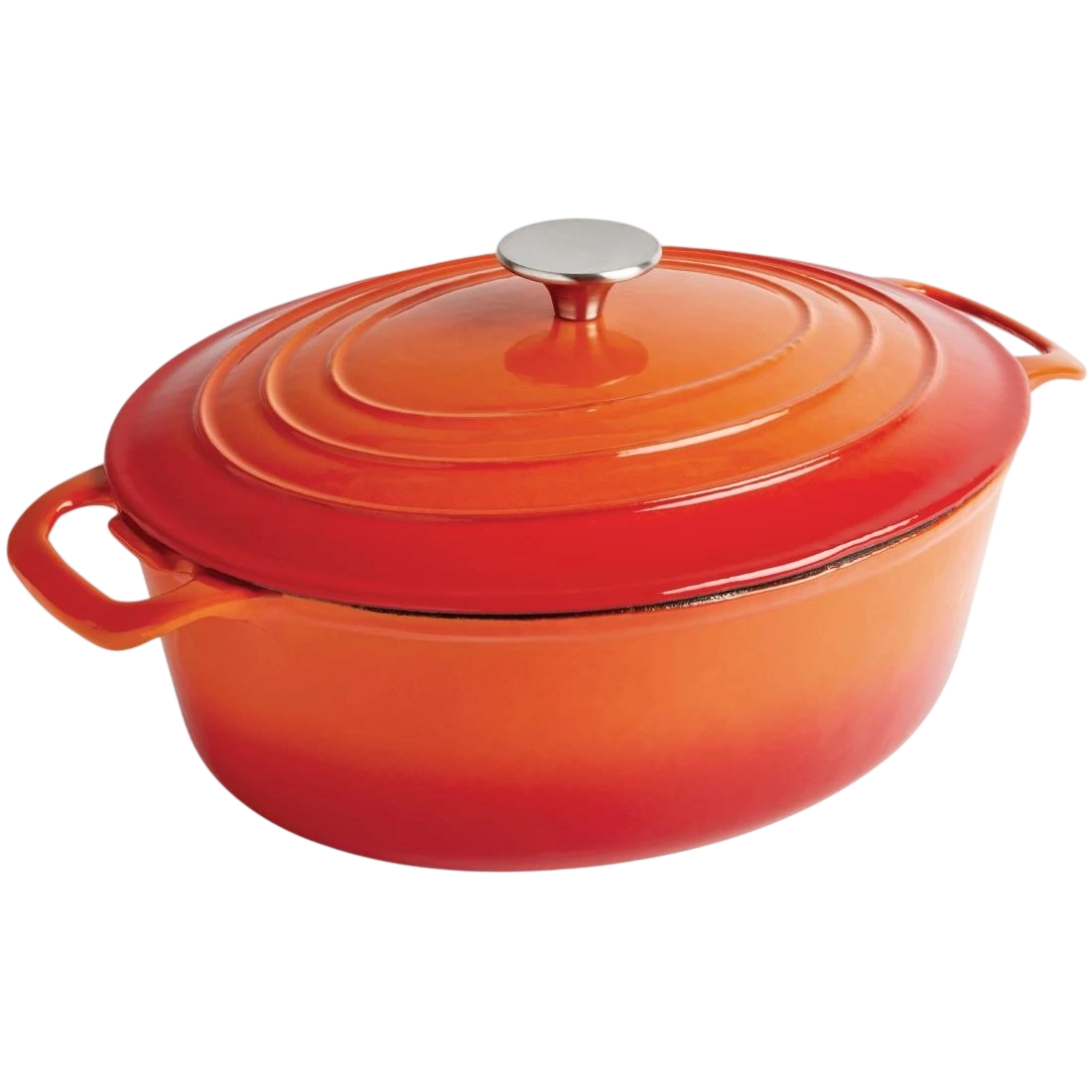 Vogue GH311 Oval Casserole Orange - 5Ltr 110h x 243w x 295mm d