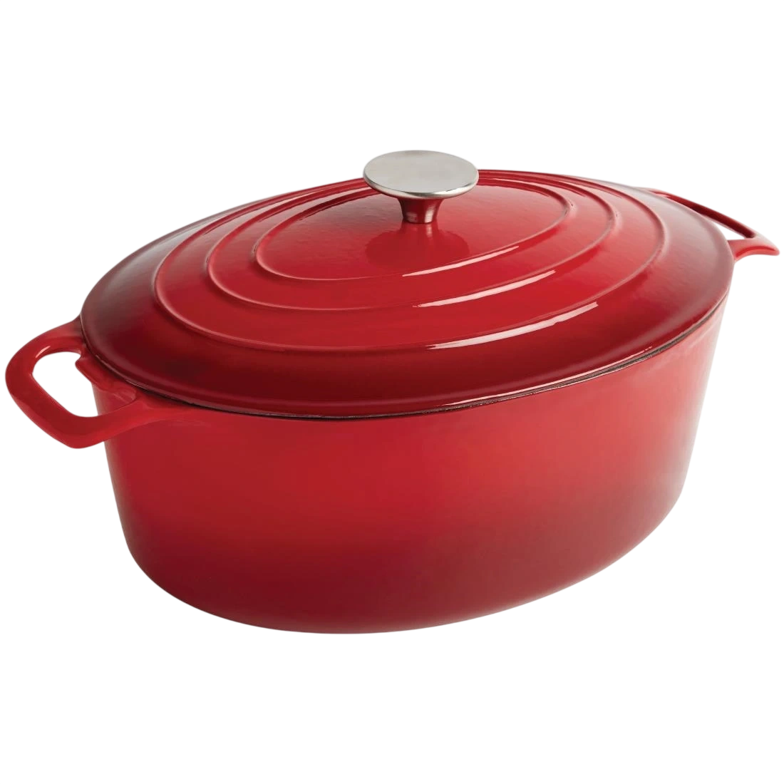 Vogue GH313 Oval Casserole Red - 5Ltr 110h x 243w x 295mm d