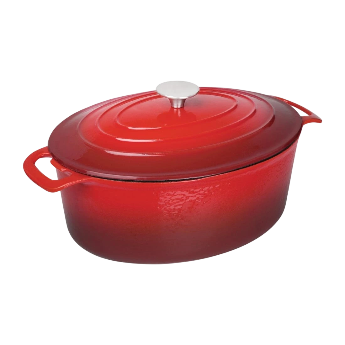 Vogue GH314 Oval Casserole Red - 125x230x305mm 6Ltr