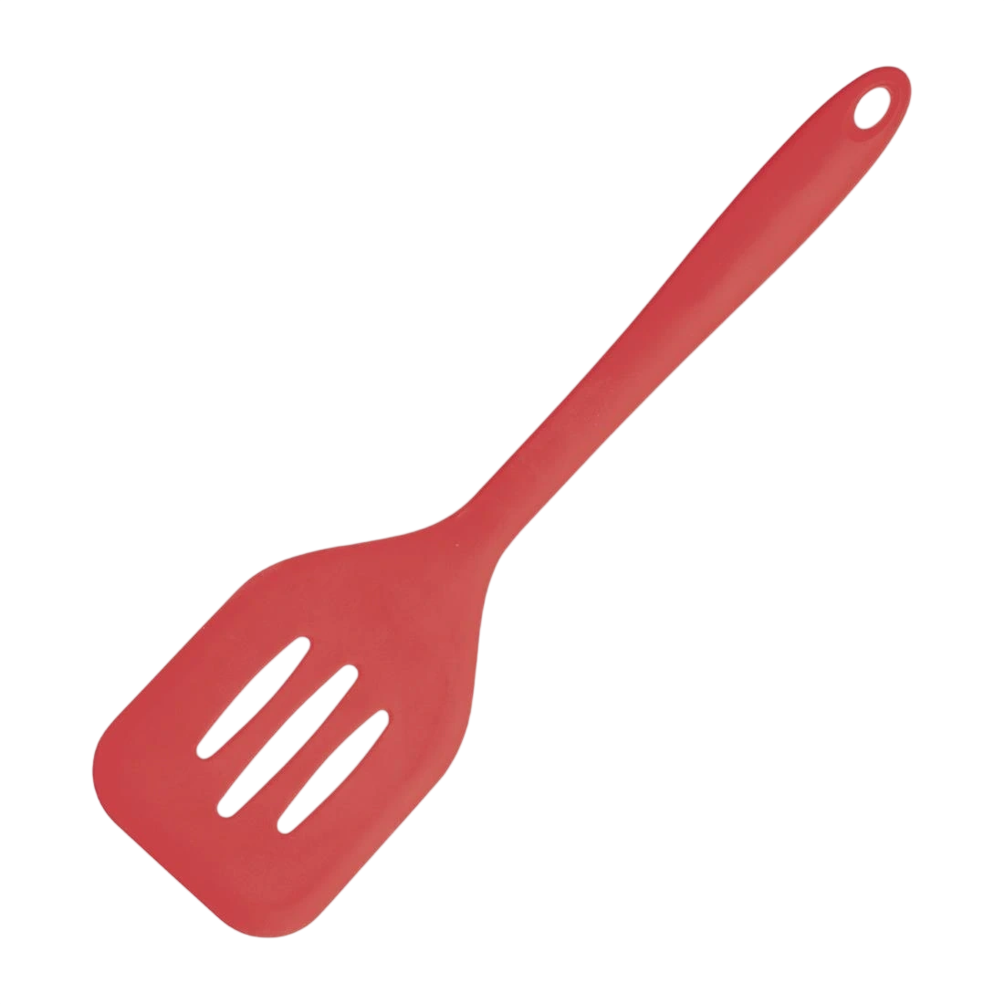Vogue GL217 Silicone High Heat Flexible Slotted Turner Red - 295mm