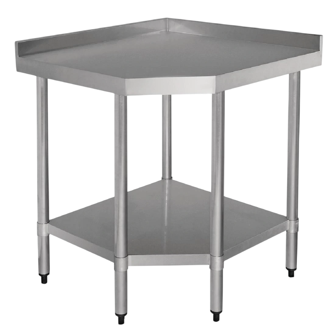 Vogue Corner Table St/St - 960x900x700mm 37 3/4x35 1/2x27 1/2" – GL278