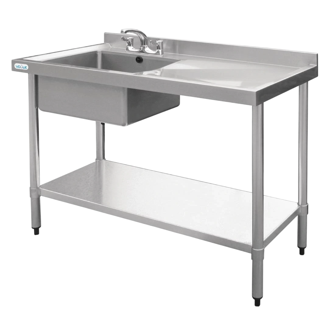 Vogue HC915 Single Bowl Sink R/H Drainer - 1200mm x 700mm (90mm Drain)