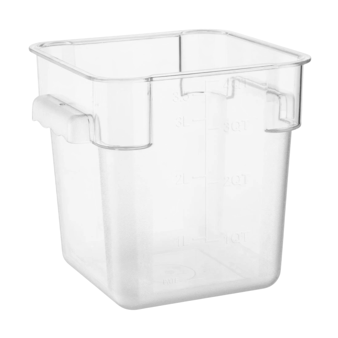 Vogue Hygiplas HY401 Square Polycarbonate Storage Container – 3.5L