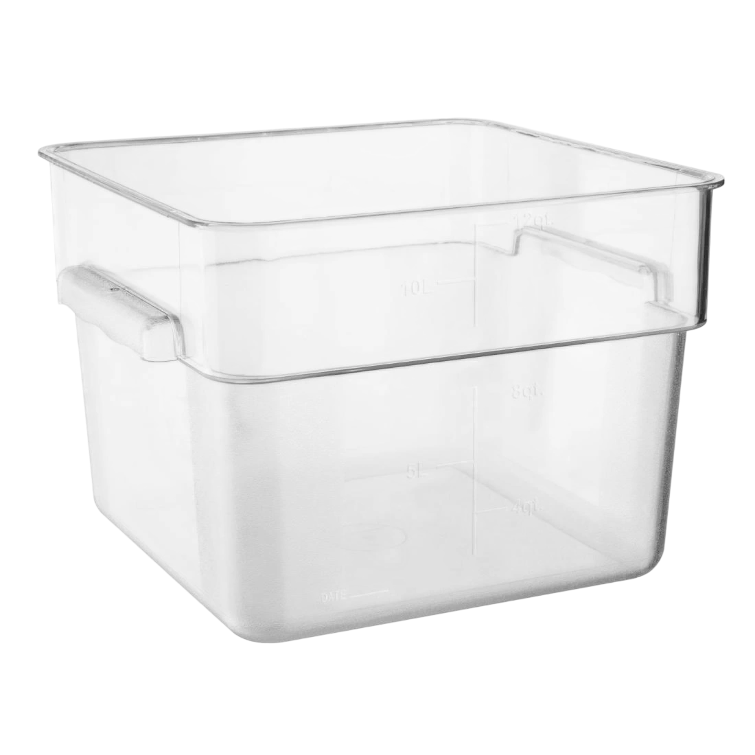 Vogue Hygiplas HY404 Square Polycarbonate Storage Container – 10L