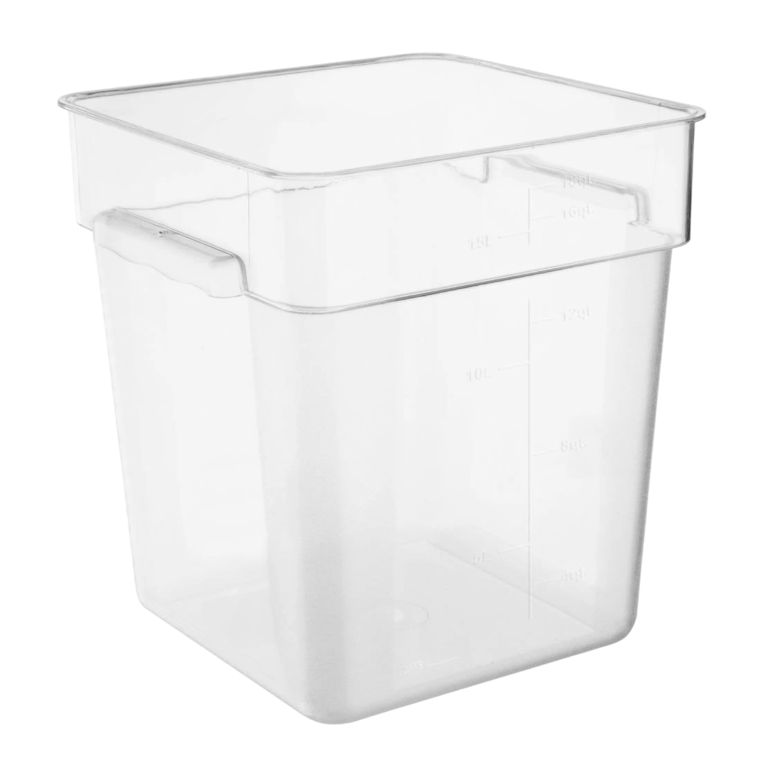 Vogue Hygiplas HY405 Square Polycarbonate Storage Container – 15L