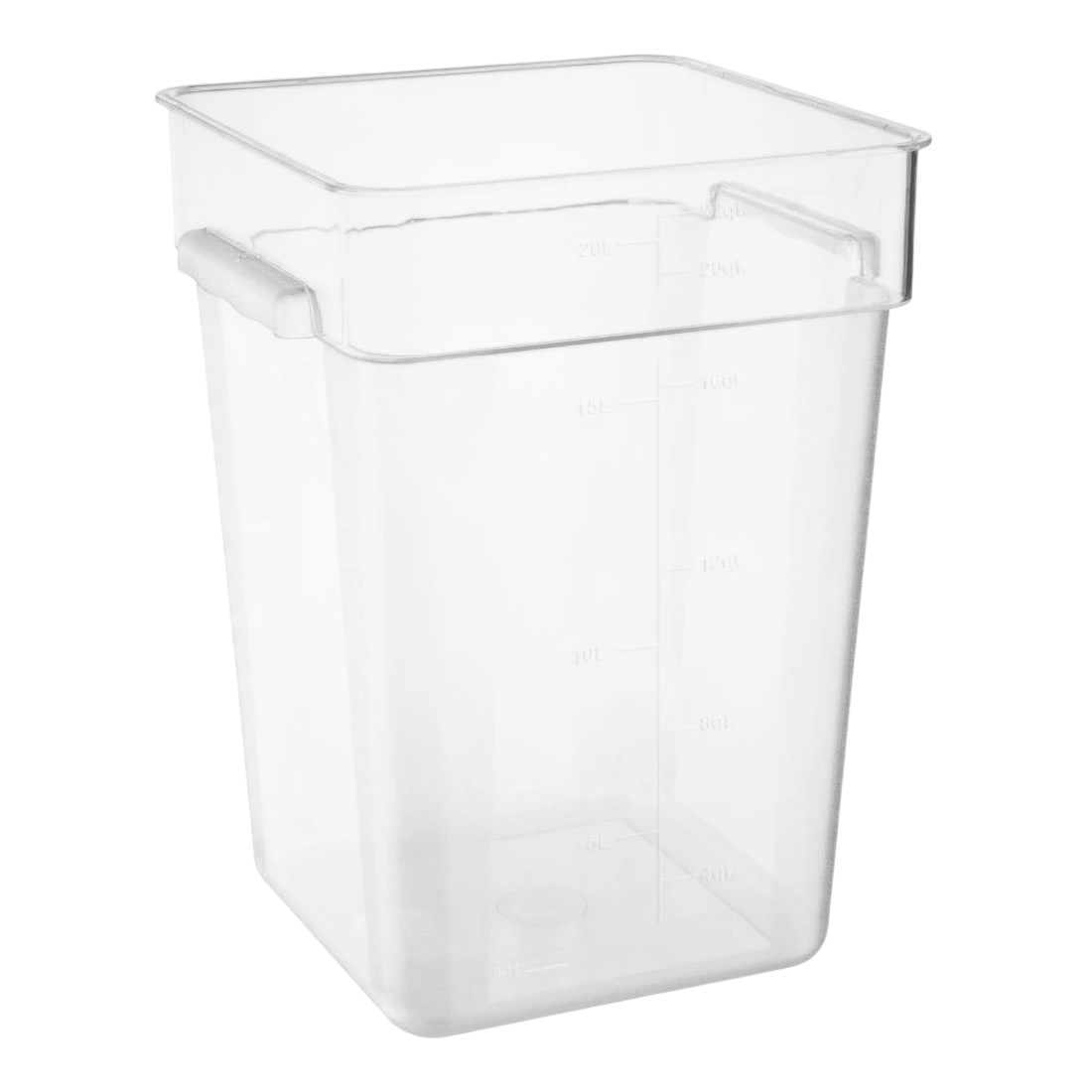 Vogue Hygiplas HY406 Square Polycarbonate Storage Container – 20L