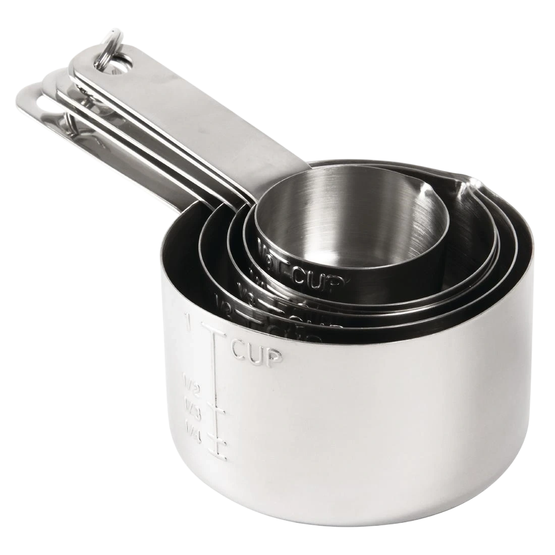 Vogue Measuring Cups St/St (5 Piece) J424