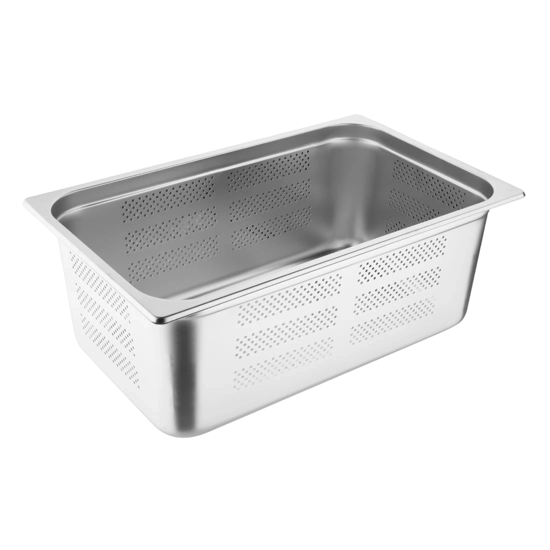 Vogue K843-A Stainless Steel GN 1/1 Perforated Pan – 200mm Deep