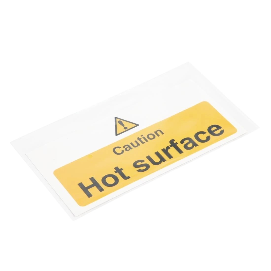 Vogue L848 Caution Hot Surface Sign - 100x200mm 4x8" (Self-Adhesive)