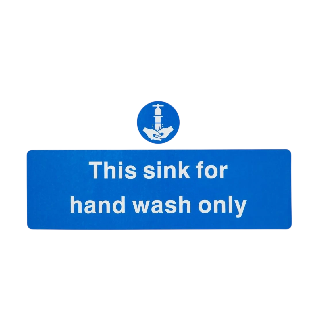 Vogue L952 Hand Wash Only Sign - 230x90mm 9x3 1/2" (Self-Adhesive)