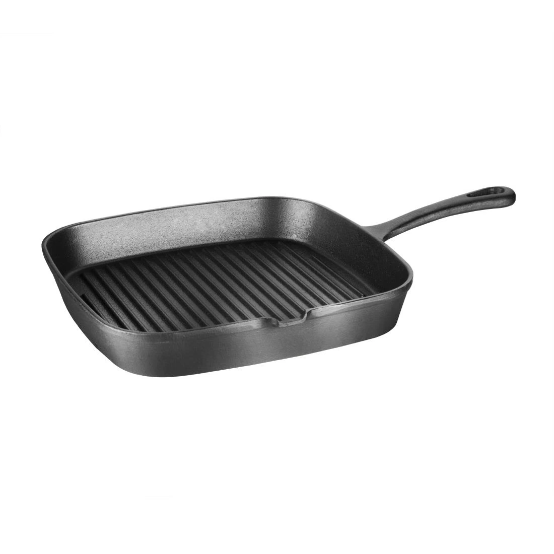Vogue M653 Ribbed Skillet Square - 240mm 9 1/2"