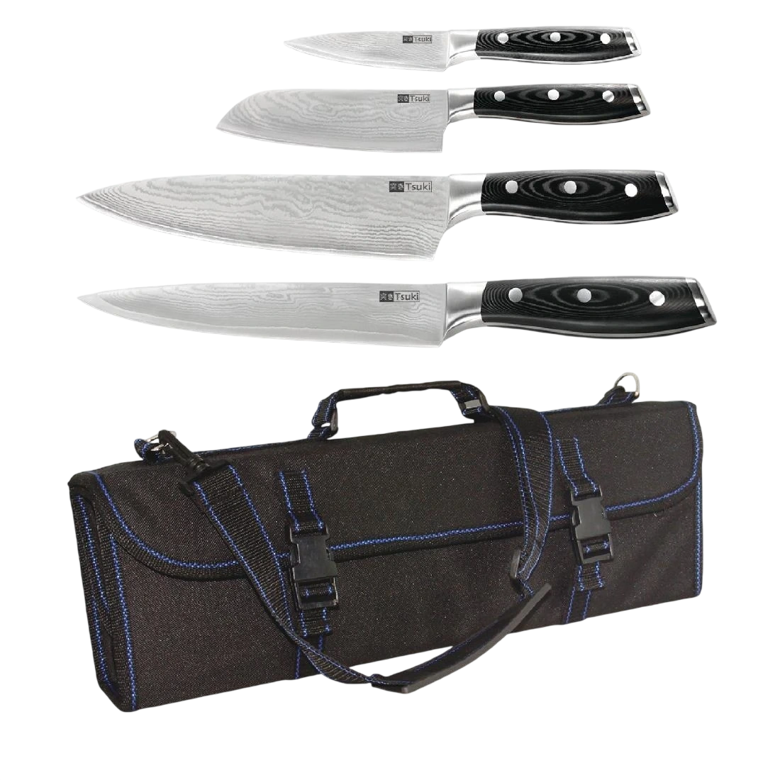 Vogue S704 Tsuki Japanese 4 Piece Knife Kit
