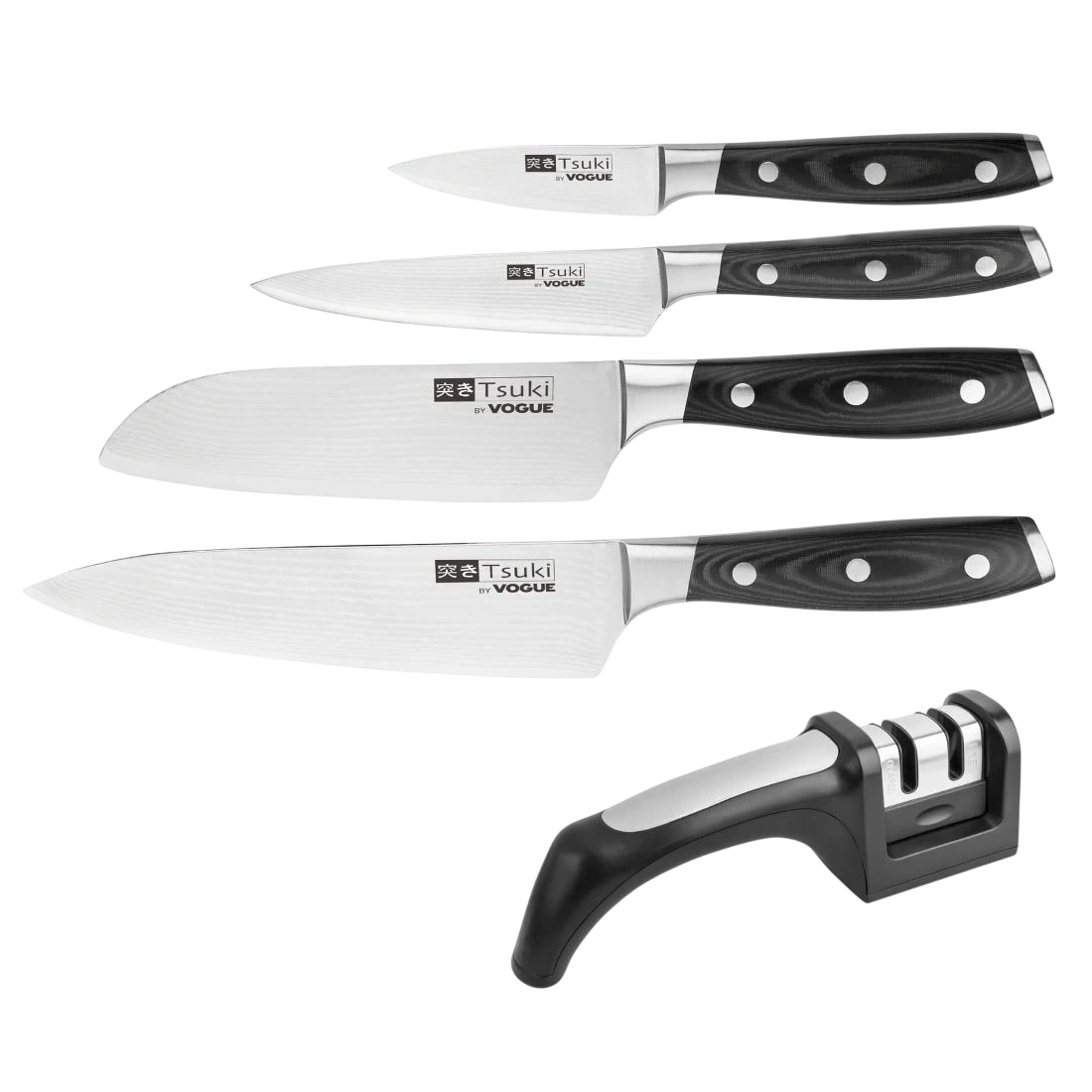 Vogue S789 Tsuki Knife & Knife Sharpener Kit