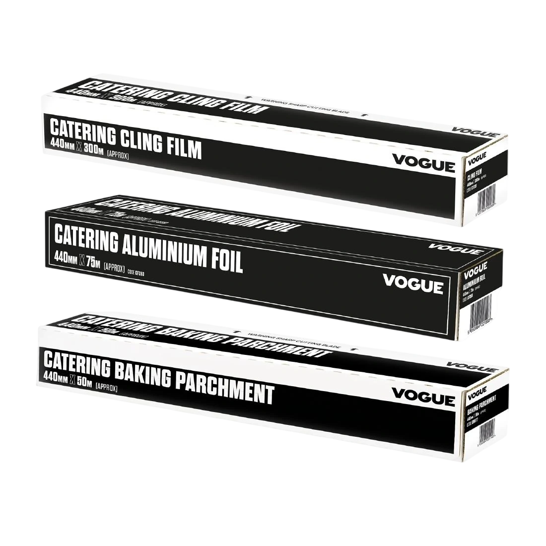 Vogue SA320 Cutter Box Food Wrapping Pack - Cling/Foil/Parchment - 440mm
