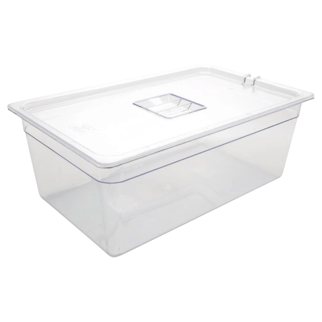 Vogue SA334 Container 200mm Clear & Lid Polycarbonate - GN 1/1
