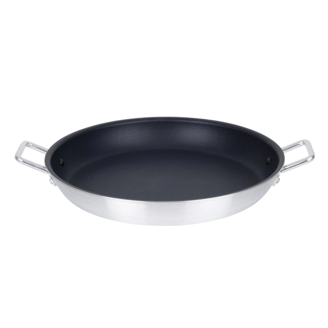 Vogue T369 Paella Pan Non-Stick Teflon Platinum Plus - 450x68mm 17 3/4x2 5/8"