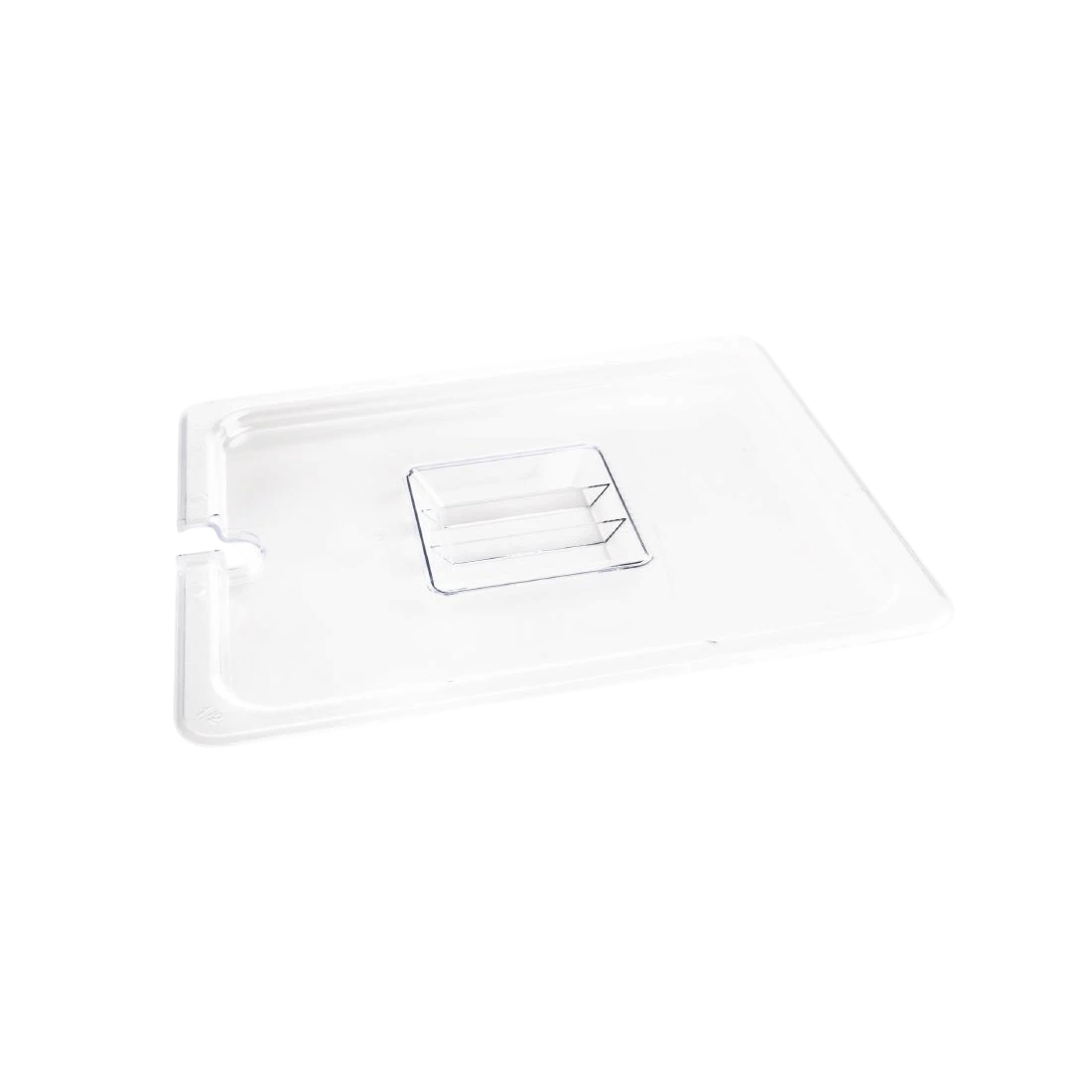 Vogue U251 Clear Polycarbonate Notched Lid - GN 1/2