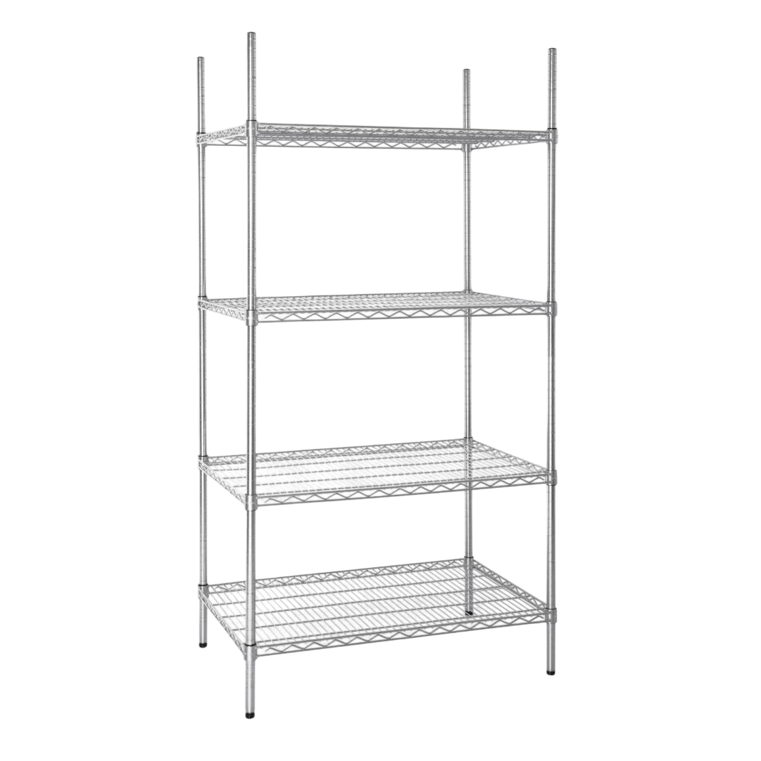 Vogue U256 Flat Pack 4 Shelf Unit St/St - 610 x 910mm