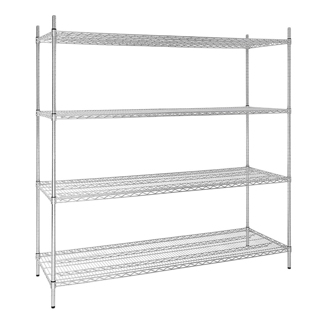 Vogue U259 Flat Pack 4 Shelf Unit St/St - 610x1830mm