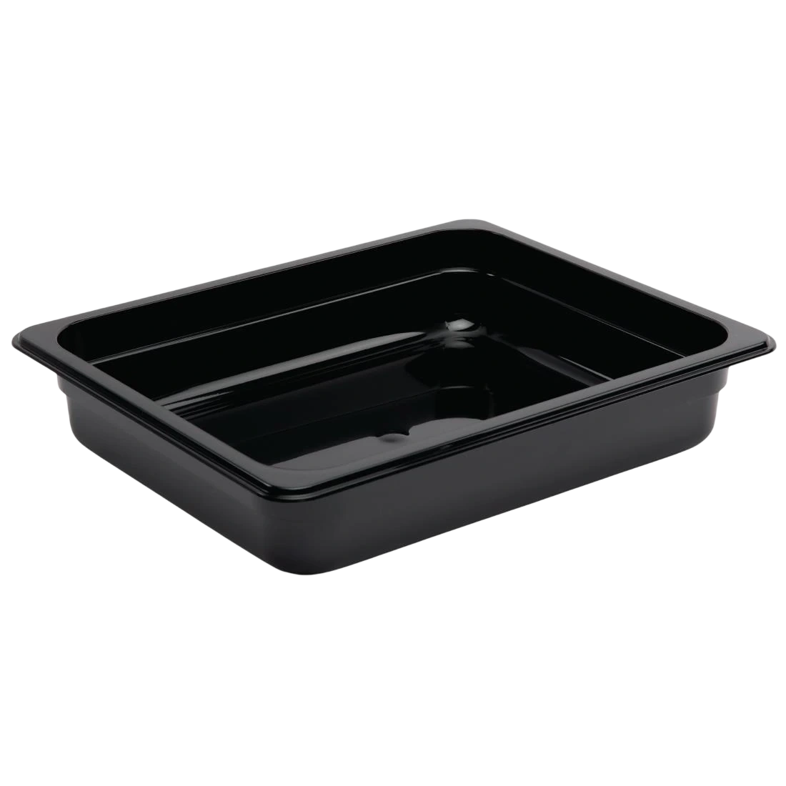 Vogue U458 Black Polycarbonate - GN 1/2 65mm