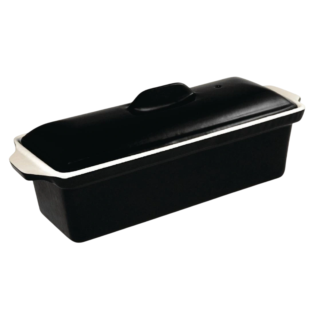 Vogue U560 Pate Terrine Black - 110x340x105mm 4x13 1/4x4" 1 3/4Ltr