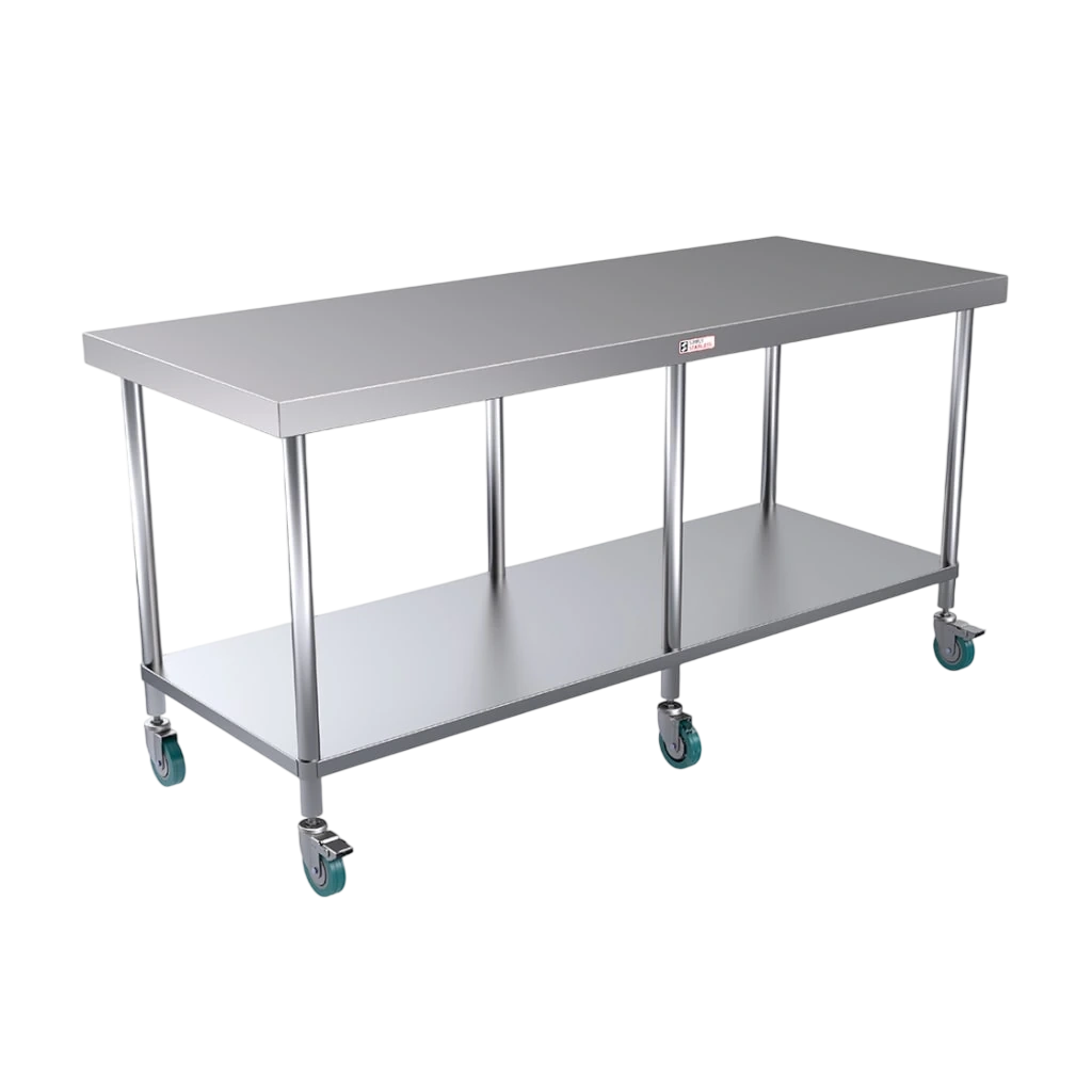 Simply Stainless SS03.7.2100 Mobile Workbench – 2100×700mm