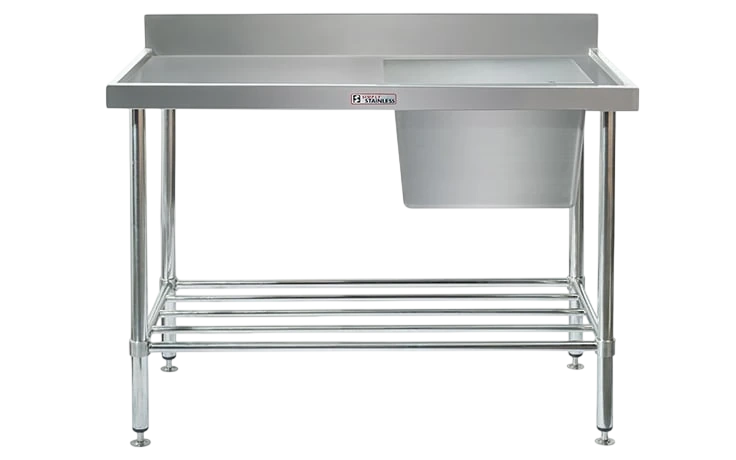 Simply Stainless SS05.1200R Sink Bench – 1200×600mm, Right Bowl