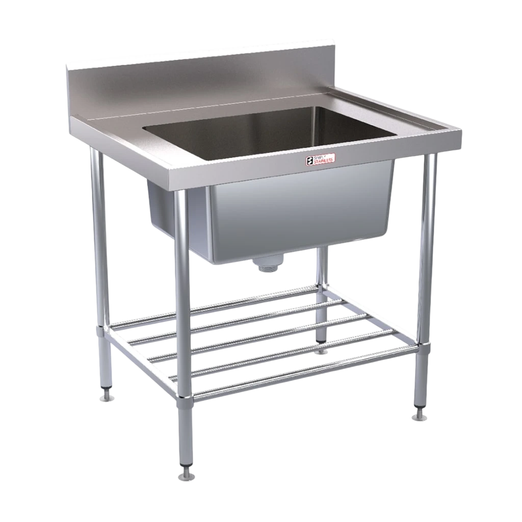 Simply Stainless SS05.7.0900.PW Sink Bench – 900×700mm, Large Bowl