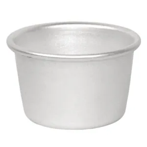 Vogue Aluminium Dariole Moulds – 85ml, 6-Pack, Cylindrical Baking Tools