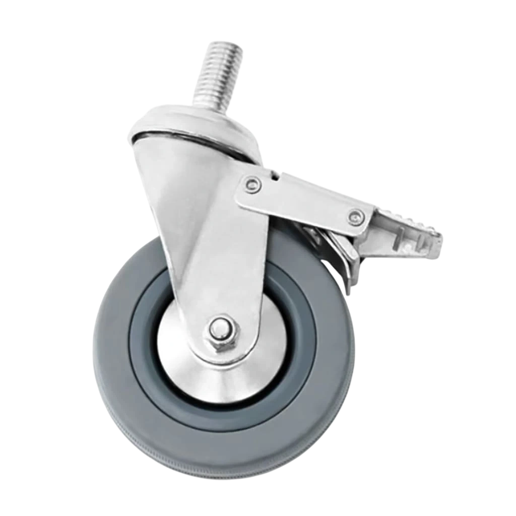 Simply Stainless SSCASBRK Rubber Swivel Castors - Locking