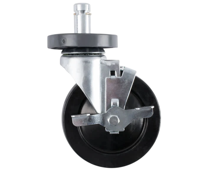 Metro ME.5MB Brake Castor Resilient Rubber Wheel Tread
