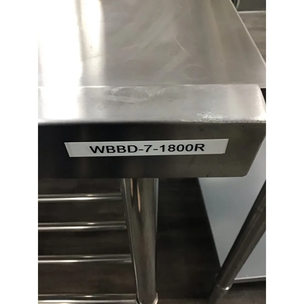 Modular Systems WBBD-7-1800R-VIC155 2NDs: Right Dishwasher Outlet Bench WBBD-7-1800R