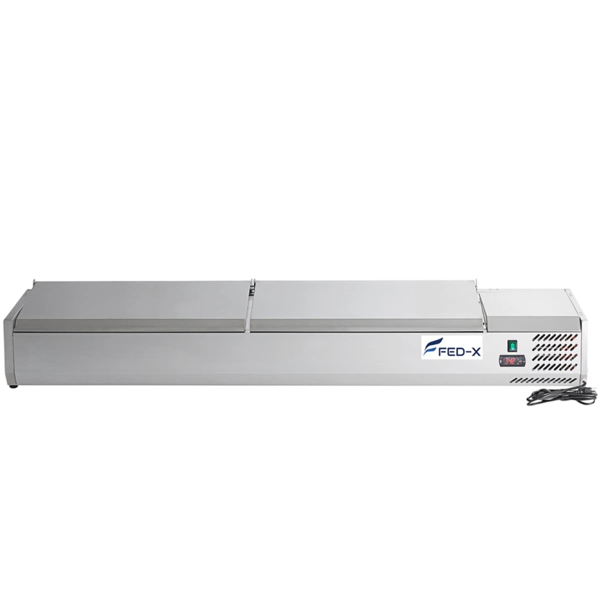 FED-X XVRX1800/380S-VIC890 Salad Bench with Stainless Steel Lids – 3L