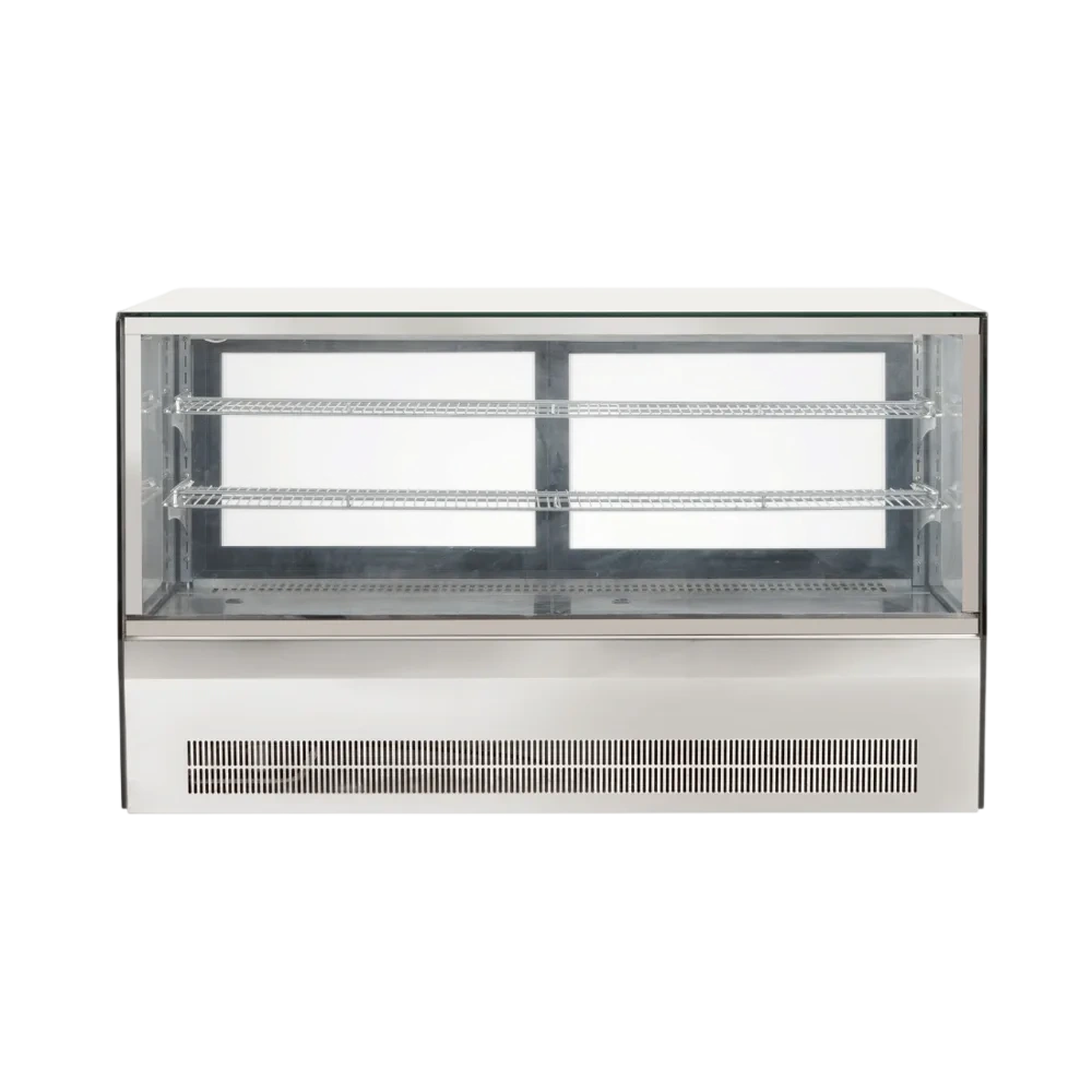 2NDs: Counter top square 2 Shelves Glass cold food display - GN-1200RT-NSW2067
