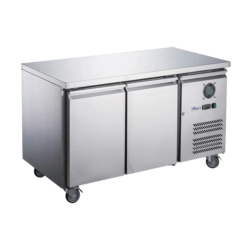 FED-X XUB6C13S2V-VIC908 S/S Two Door Bench Fridge – Gross Volume: 228L