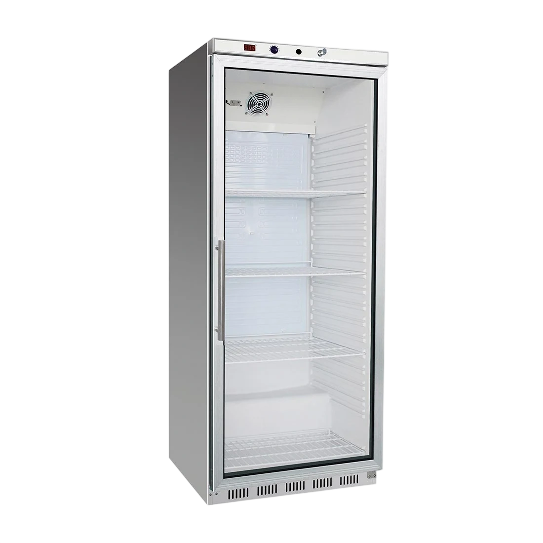 F.H.E HR600G S/S-QLD318 Ex-Showroom: Display Fridge with Glass Door HR600G S/S-QLD318