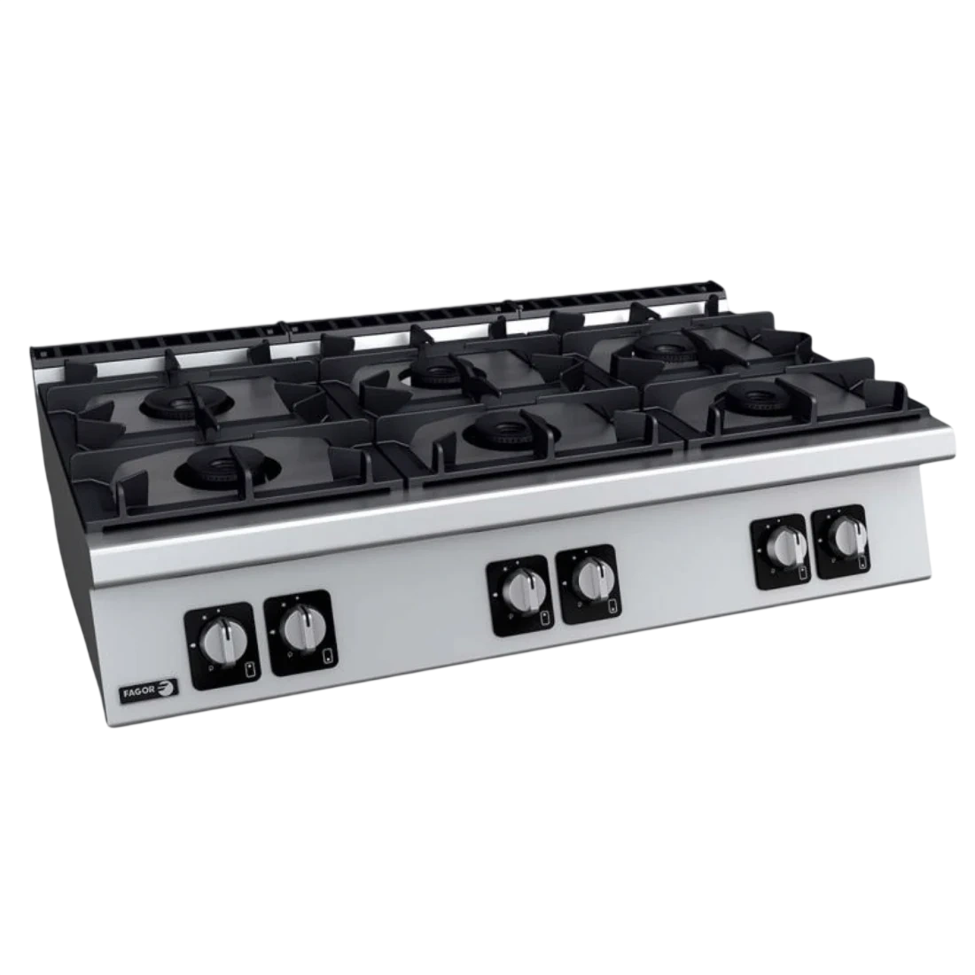 Fagor C-G760H-VIC936 Ex-Showroom: Fagor Kore 700 Series Bench Top 6 Gas Burners - C-G760H-VIC936