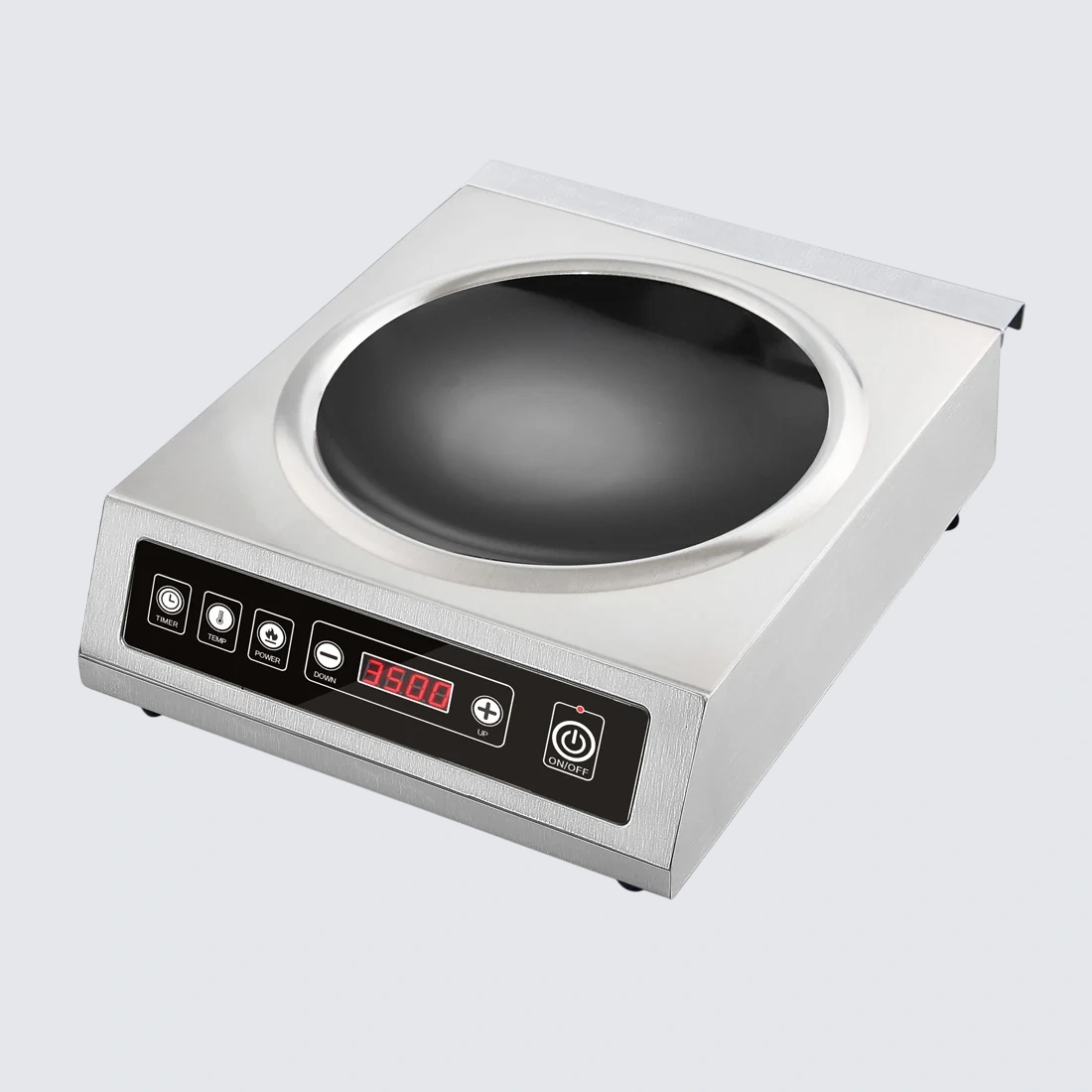 Benchstar IW350-VIC967 Ex-Showroom: Benchstar Stainless Steel Induction Wok w/ LED Display - IW350-VIC967