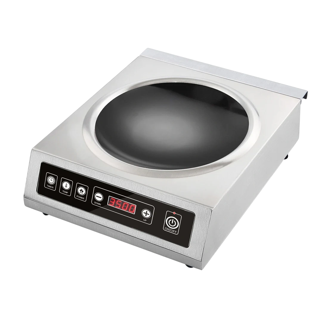 Benchstar IW350-VIC967 Ex-Showroom: Benchstar Stainless Steel Induction Wok w/ LED Display - IW350-VIC967