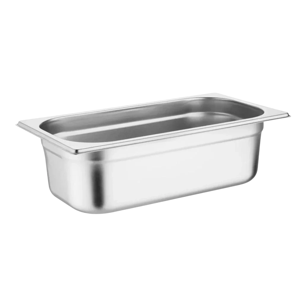Vogue CU514 Heavy Duty Stainless Steel Gastronorm Pan 1/3 – 100mm Deep commercial kitchen equipment