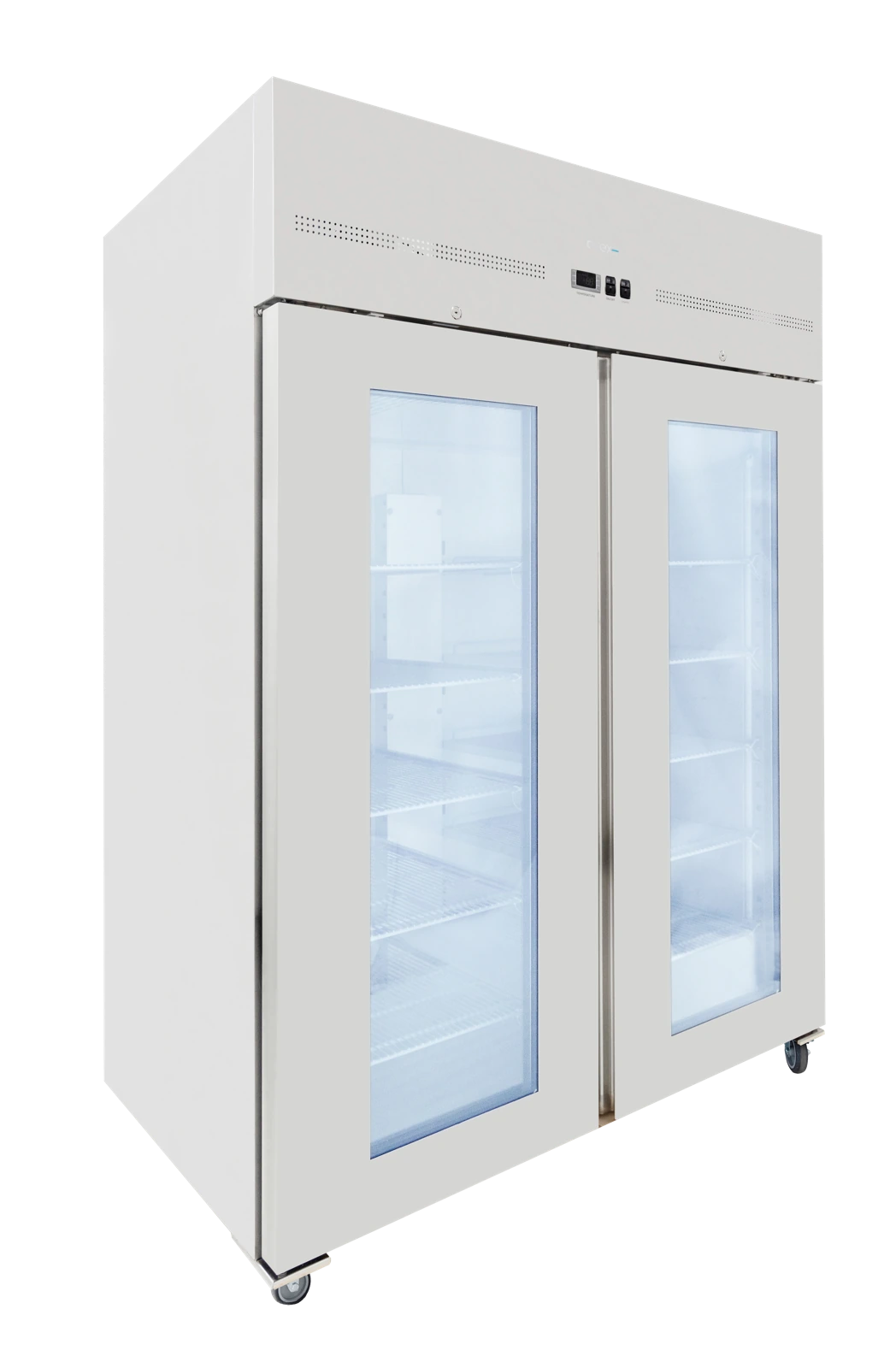 Airex AXR.URGN.2G Upright Fridge – 2 x Glass Doors, 2/1 GN Refrigerator