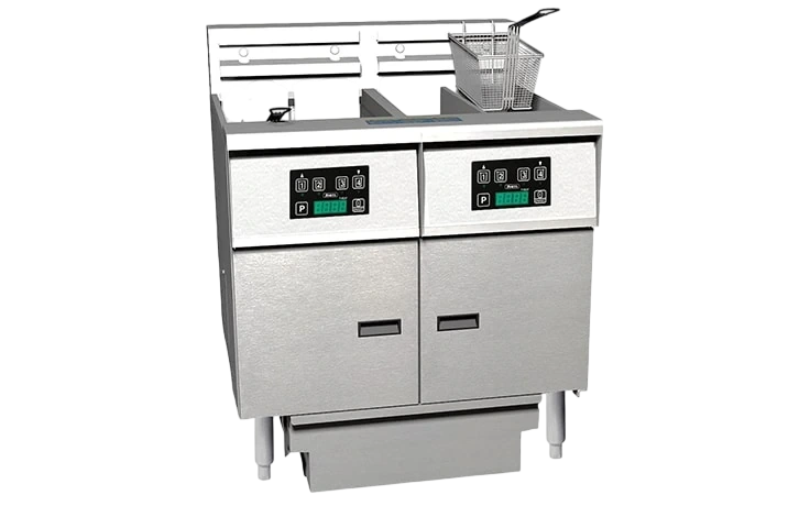 Anets FDAEP214D Fryer Filtration – 2 Fryer Filter Drawer System